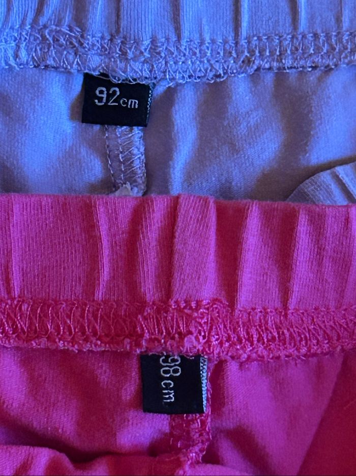 Lot de 2 leggings courts pour bébé fille - photo numéro 2