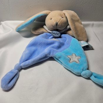 Doudou baby nat lapin bleu