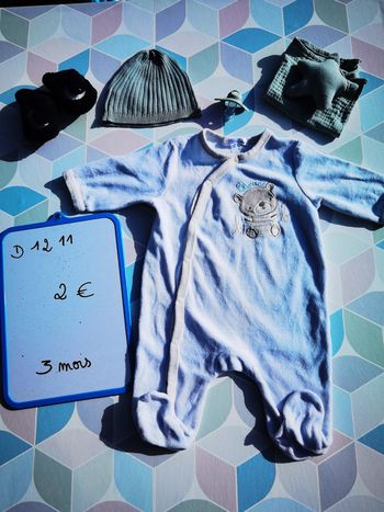 D1211 - pyjama garçon 3 mois