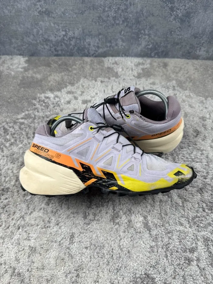 Salomon SpeedCross 6 - Purple & Yellow & Orange - photo numéro 6