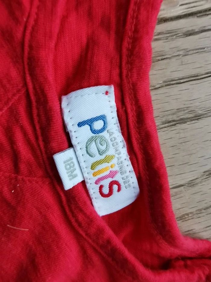 Débardeur rouge la Cie es petits 18 mois. - photo numéro 2