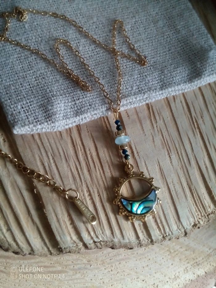 Collier oriental avec pierres semi précieuses - photo numéro 2