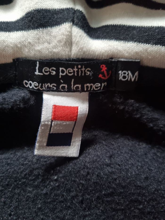 Gilet zippé à capuche Thème Marin ⚓️ 18mois mixte - photo numéro 3