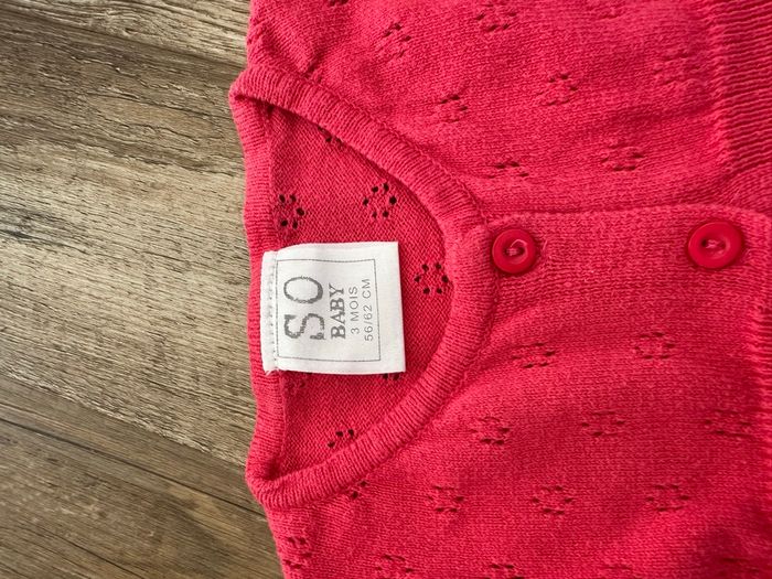 - Gilet So baby    - 3 mois - Très bon état - photo numéro 2