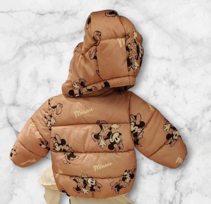 Manteau bébé fille Minnie Mouse rose poudré - photo numéro 2