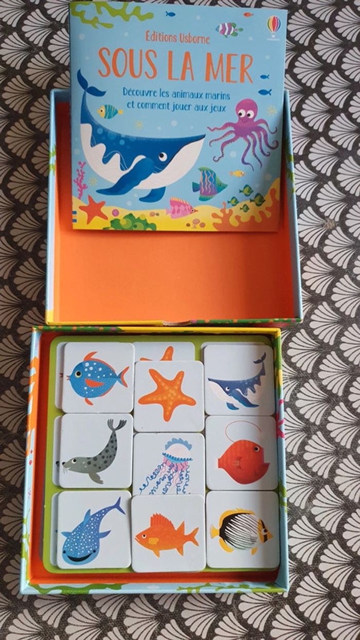 Jeu de loto et de mémoire sous la mer éditions Usborne - photo numéro 2