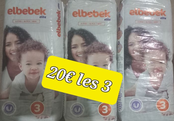Les couches elbebek taille 3+ taille 4 - photo numéro 2