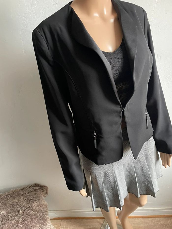 Blazer Noir Chic Jus d'Orange Paris - T3/M - photo numéro 5