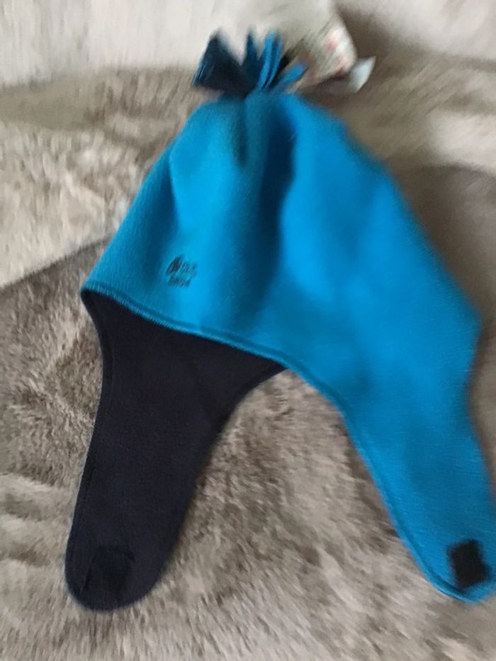 Bonnet polaire retombant sur les oreilles orchestra taille 50 soit 2/3 ans 1223) - photo numéro 2