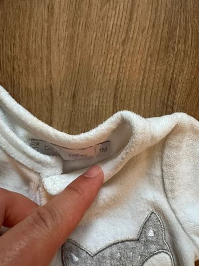 Lot de 4 pyjamas grenouillère bébé 1 mois très bon état Gemo Tape à l’œil - photo numéro 4