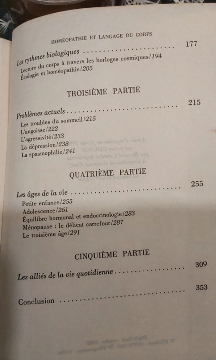 Livre Homéopathie  et langage du corps Dr Roland Sananes - photo numéro 5