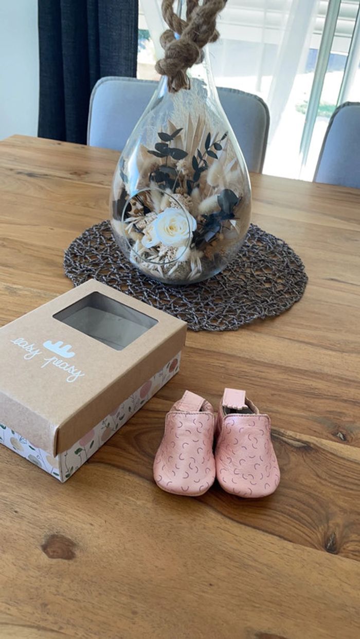 Chaussure easy peasy rose 0-6mois