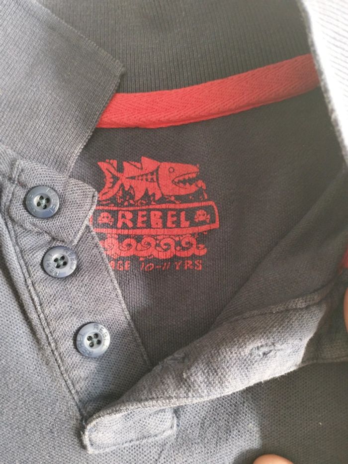 Polo bleu marine T 10 ans - photo numéro 2