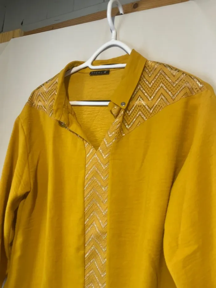 blouse moutarde - photo numéro 2