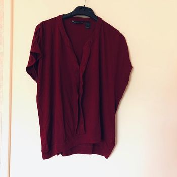 T shirt mango Bordeaux