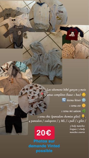 Lot vêtement 3 mois