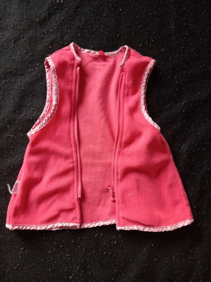 Veste coupe-vent doublée polaire taille 6 mois - photo numéro 3