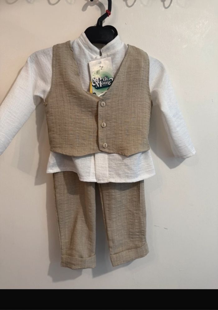 Ensemble Costume garçon neuf 3 ans P’tit Môme - photo numéro 2