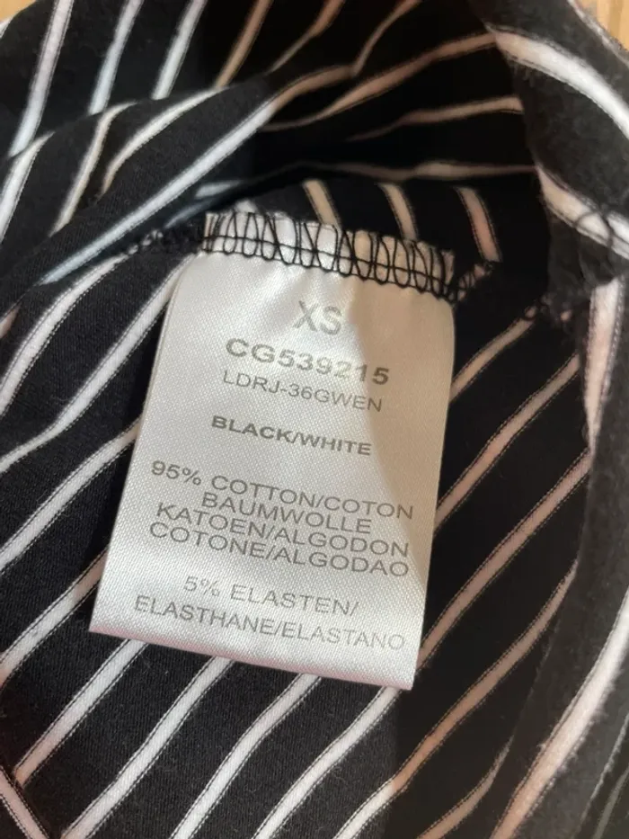 Robe stretch rayée noir/blanc - Brave Soul - XS - photo numéro 4