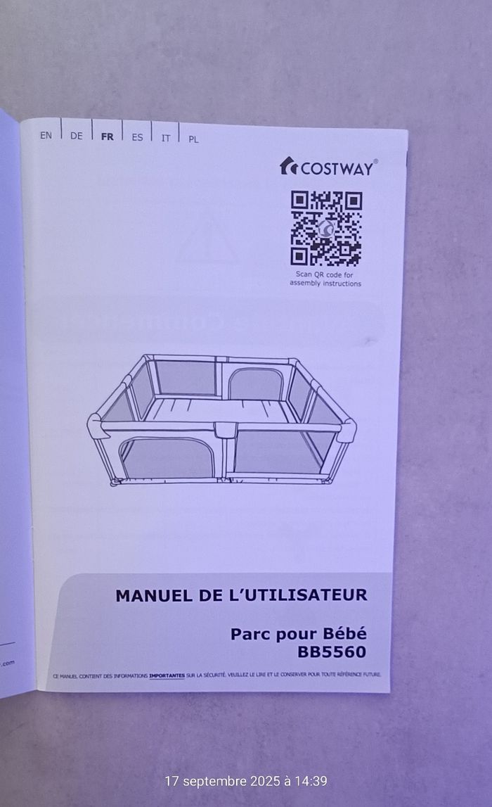 Parc bébé 140x190 - costway baby joy - photo numéro 10