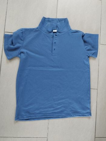 polo manches courtes bleu 158/164 cm