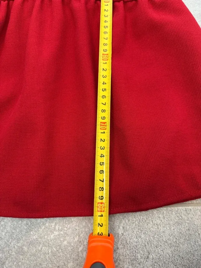 Robe Bash unie rouge en laine et polyester taille 1 soit S parfait état - photo numéro 10