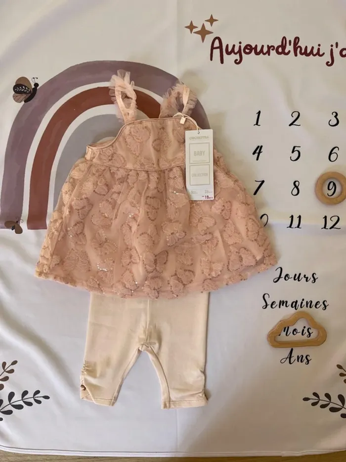 Ensemble bébé fille - 9 mois / 71 cm - Orchestra (neuf avec étiquette)