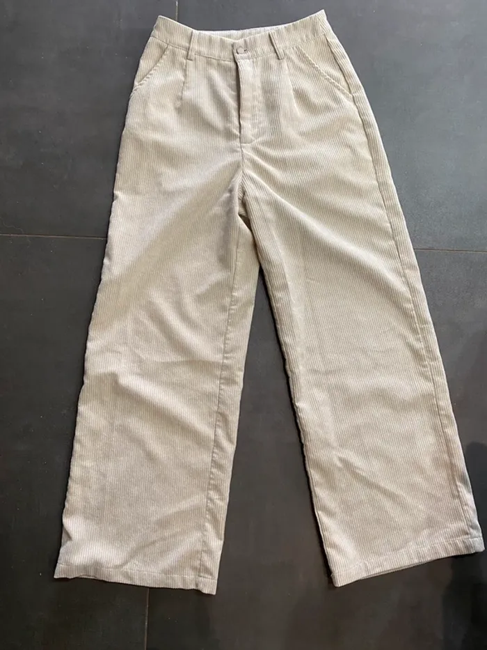 Pantalon velours flare