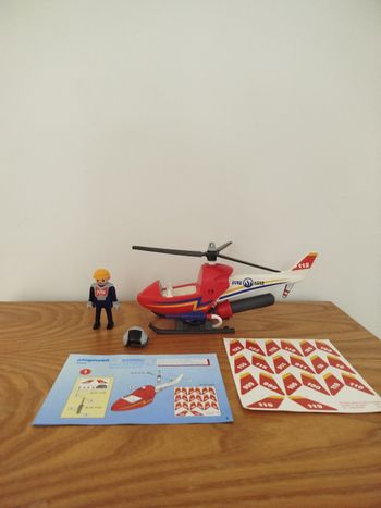 🔥 Playmobil City action 4824 - Hélicoptère lanceur d'eau 🔥