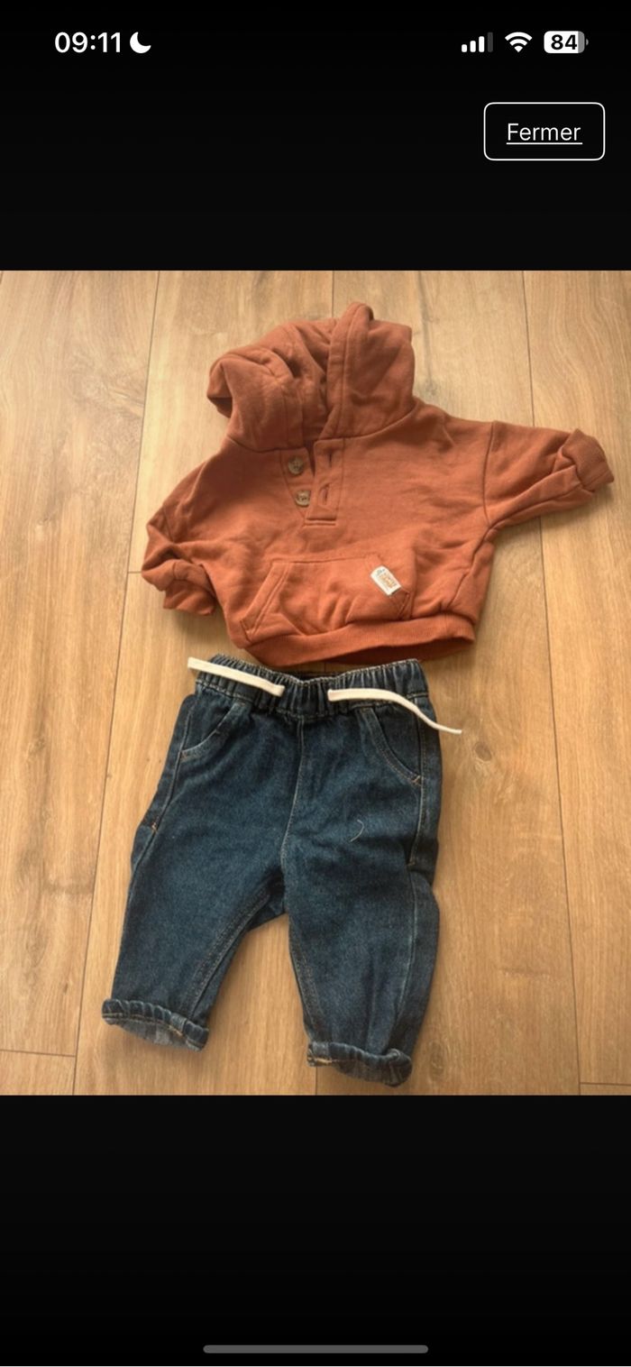 Ensemble jean et sweat 3 mois