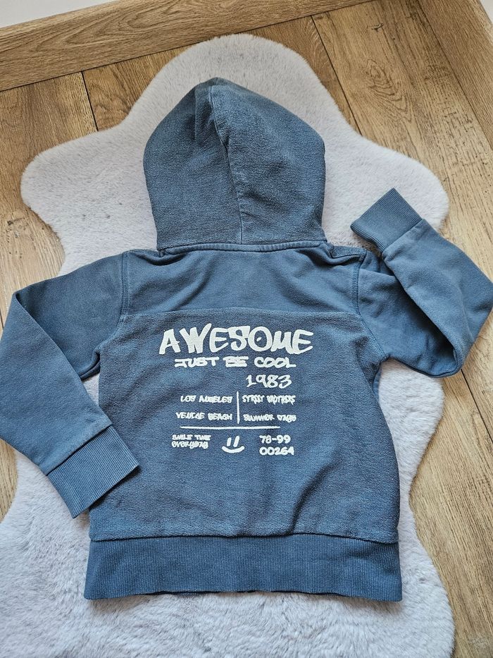 Sweat zippé à capuche bleu Tape à l'oeil 5 ans - photo numéro 7