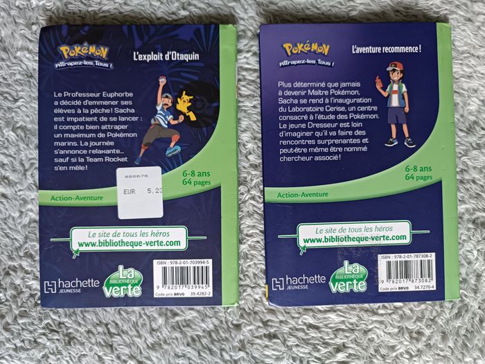 Lot 2 livres Pokémon – Bibliothèque Verte - photo numéro 5