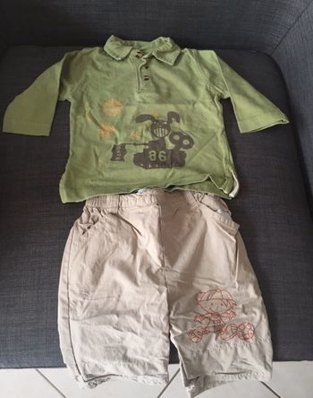 Ensemble pantalon et tee-shirts manches longues