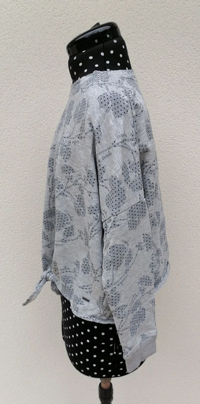 Sweat court gris bleu marine taille M Creeks - photo numéro 3