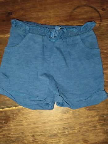Short bleu marine 12mois