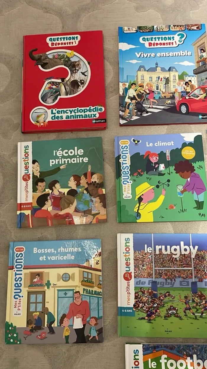 Lot de 11 livres éducatifs “Questions / Réponses” pour enfants – dès 6 ans - photo numéro 2