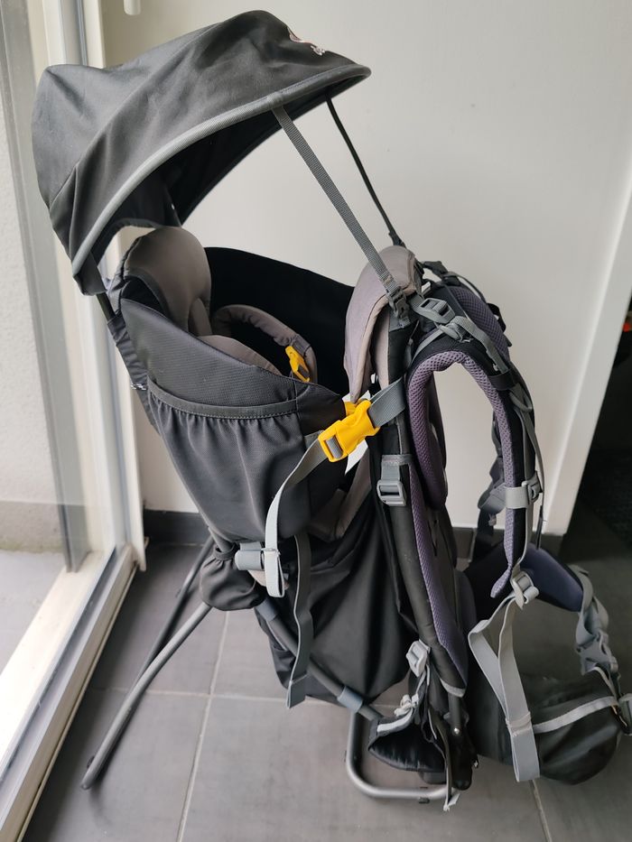 Porte bébé Deuteur Kid Comfort 1 Plus Dernière Version Noir et Gris avec Reposes Pieds - photo numéro 8