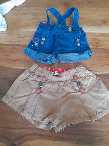 Deux short en jean.