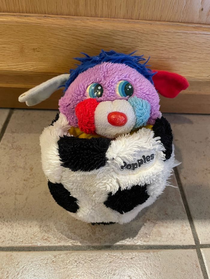 Peluche Popples football (vintage)