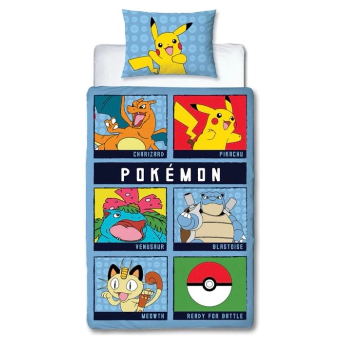 Housse de couette + Taie Pikachu - Pokémon - NEUF