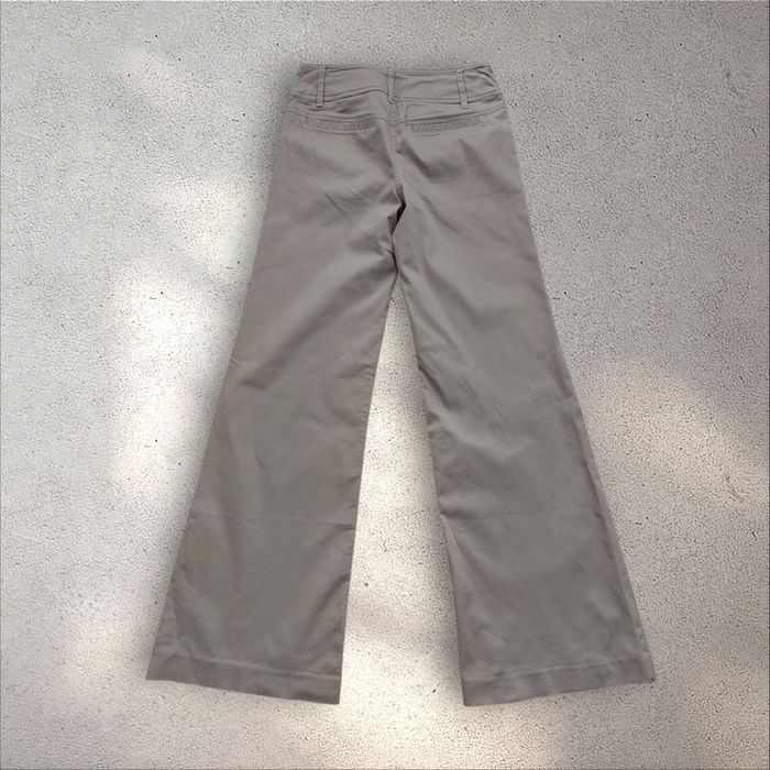 Pantalon jambes larges pattes d'éléphant beige taille 36 - photo numéro 3