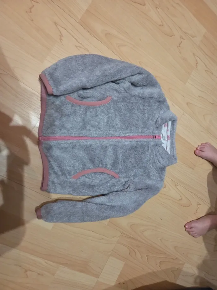 Veste grise 3ans fille