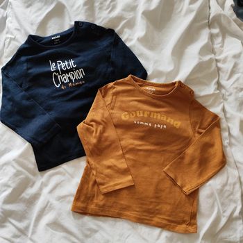 2 haut manches longues 18 mois