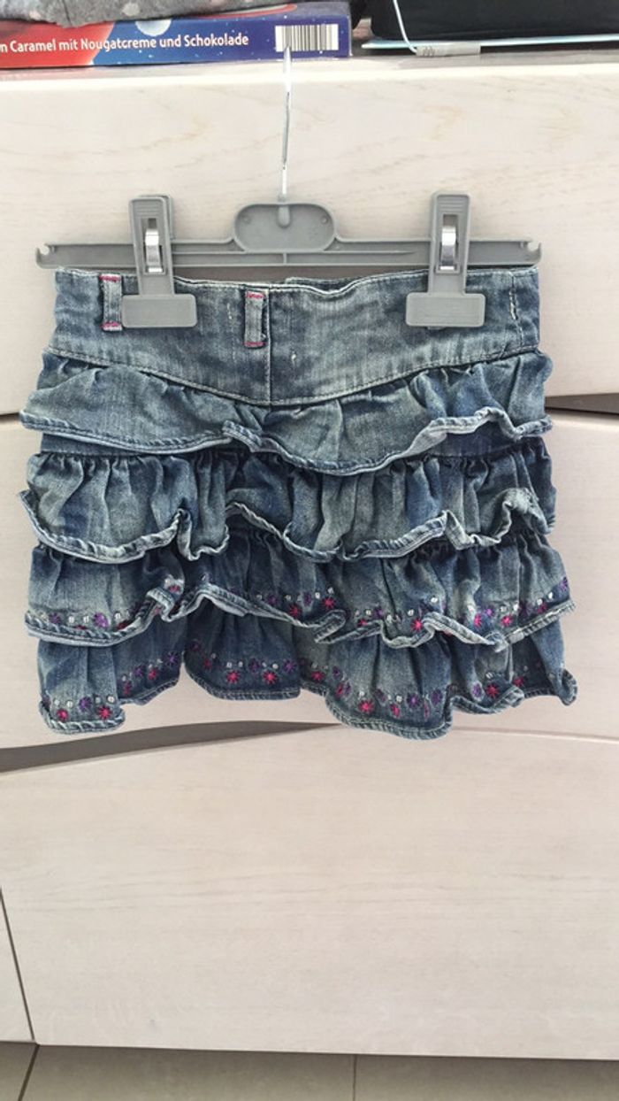 Jupe jeans à volants 4ans - photo numéro 2