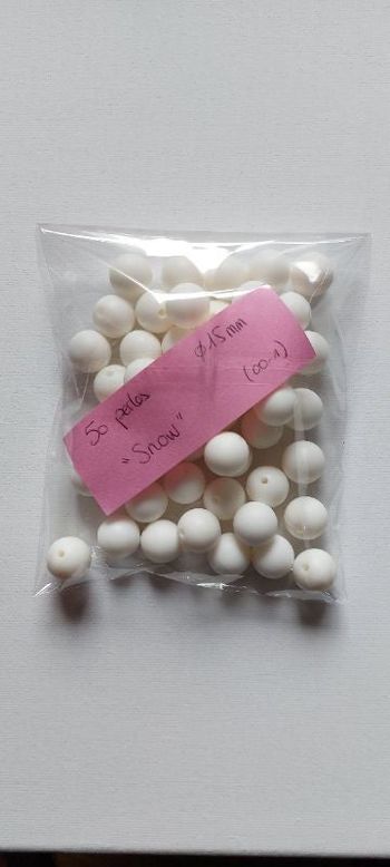 Lot de perles en silicone