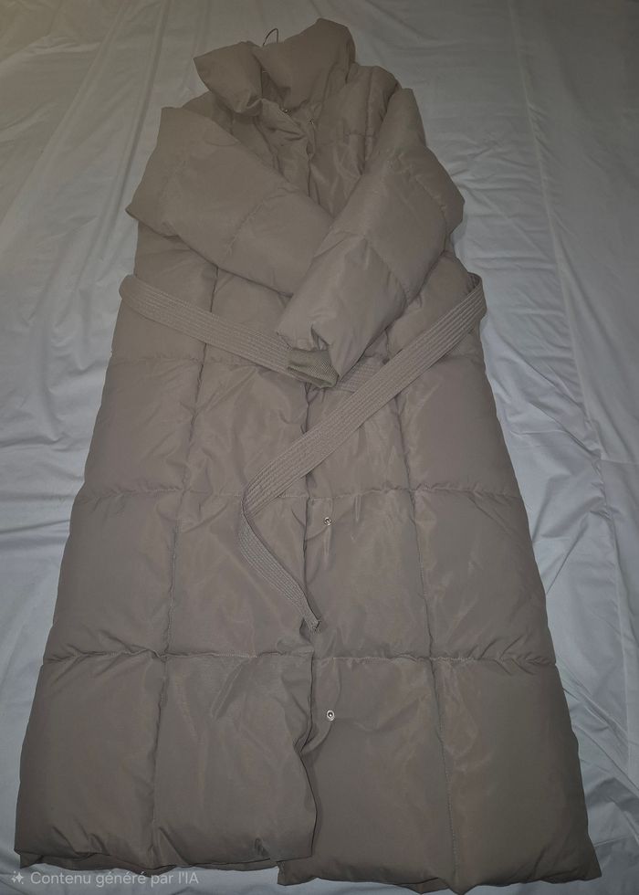 Doudoune longue beige - photo numéro 2