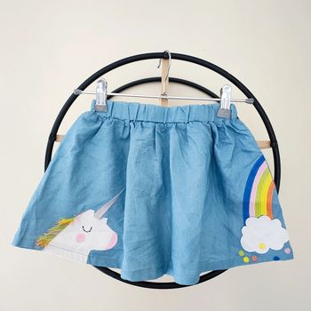 4 5 ans jupe licorne portée 1 fois