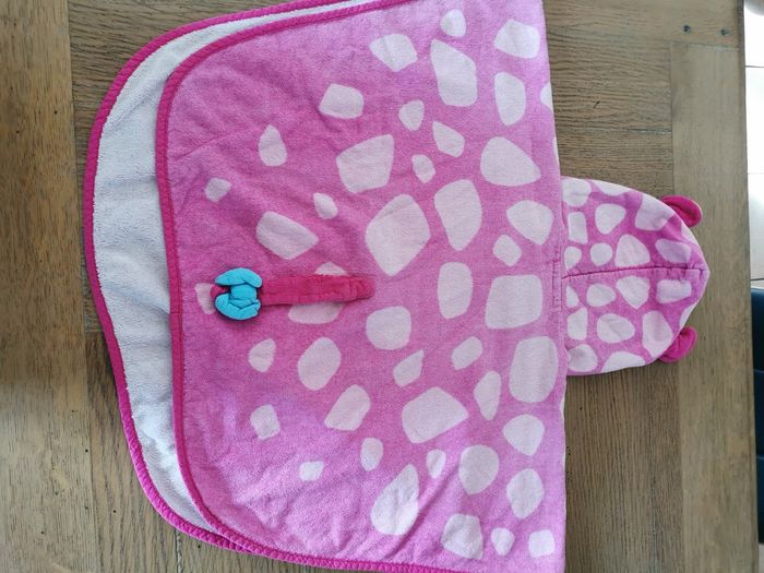 Cape de bain poncho  rose enfant fille nabaiji - photo numéro 3