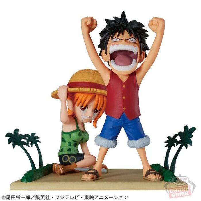 One Piece - WCF Log Stories Vol. 9 : Monkey D. Luffy & Nami Figurine Banpresto scellée