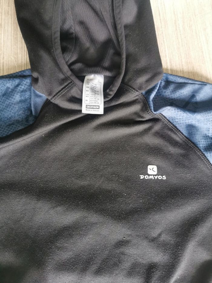 Sweat à capuche Domyos garçon taille 8 ans - photo numéro 3